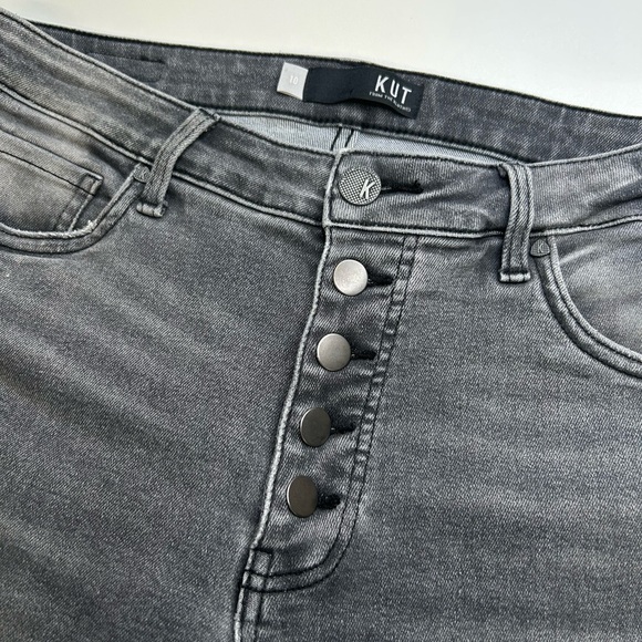 Kut From The Kloth Reese Jeans Size 10 High Rise Fab Ab Ankle Straight Leg 33x23 - Picture 6 of 13